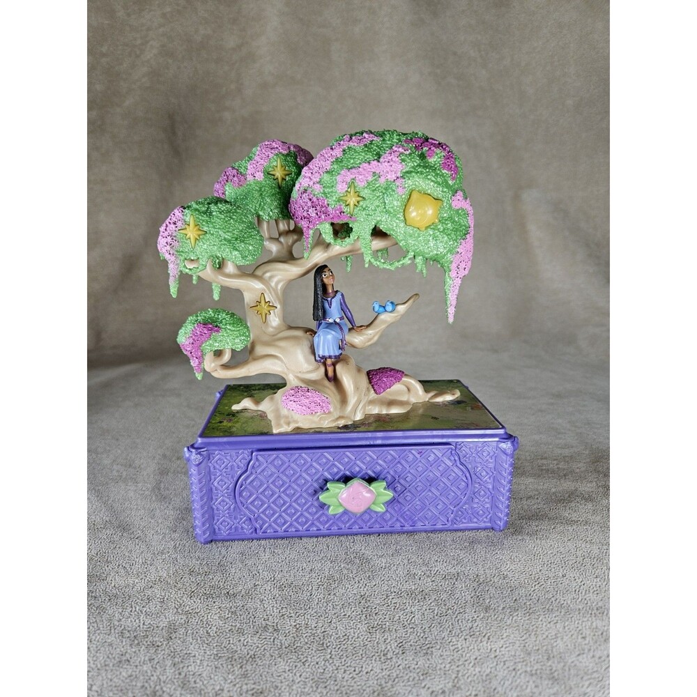 Disney Wish Jewelry Box Asha's Wishing Tree Keepsake Musical Box Lights & Music